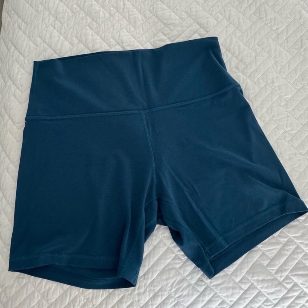 lululemon athletica Deep Teal High-Rise Bike Shorts